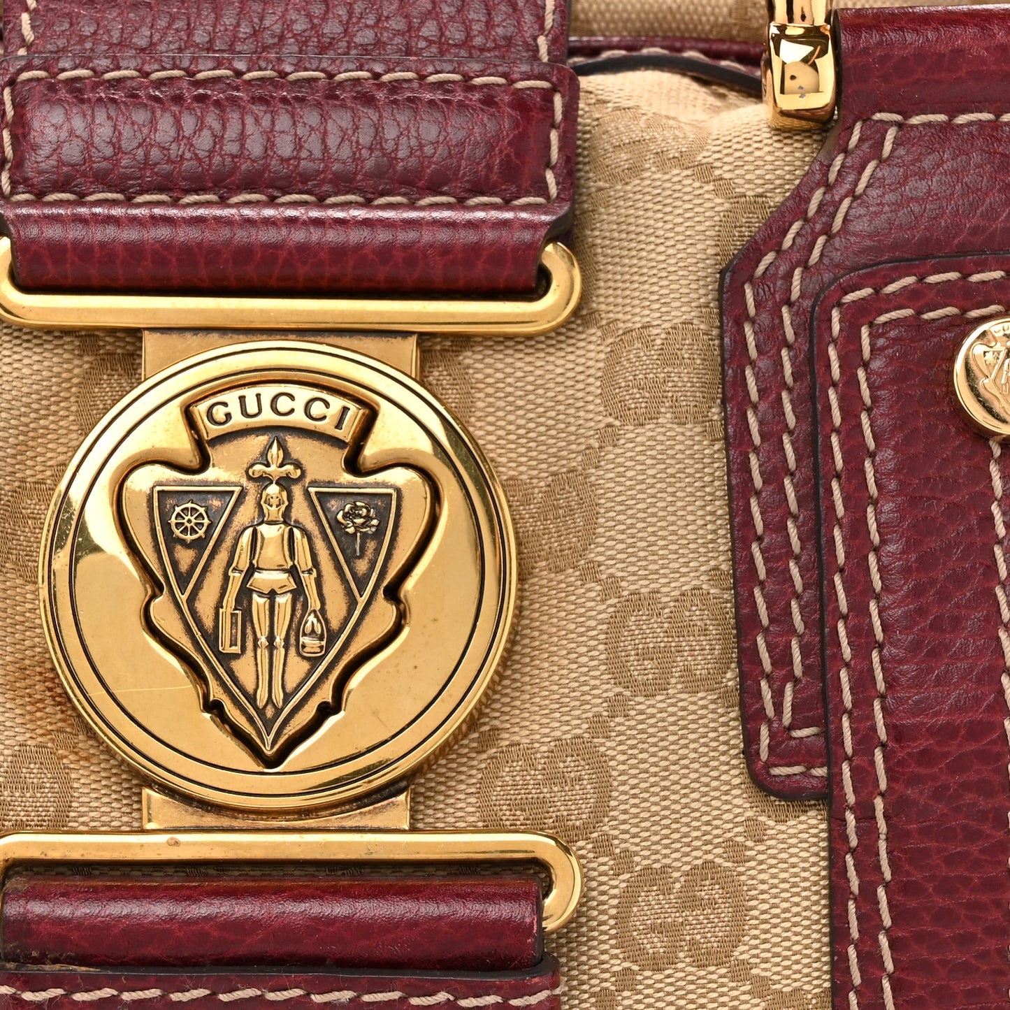 Monogram Medium Aviatrix Boston Ebony Bordeaux