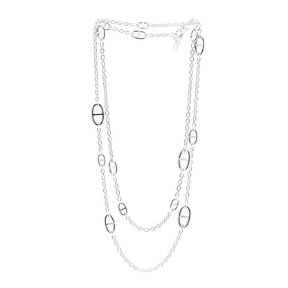 Hermes Sterling Silver Farandole Necklace 120 3 of 6