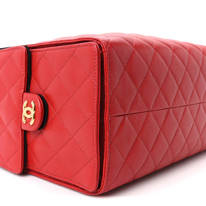 Chanel Caviar Quilted Medium Chanel 25 Handbag Red 10 of 11
