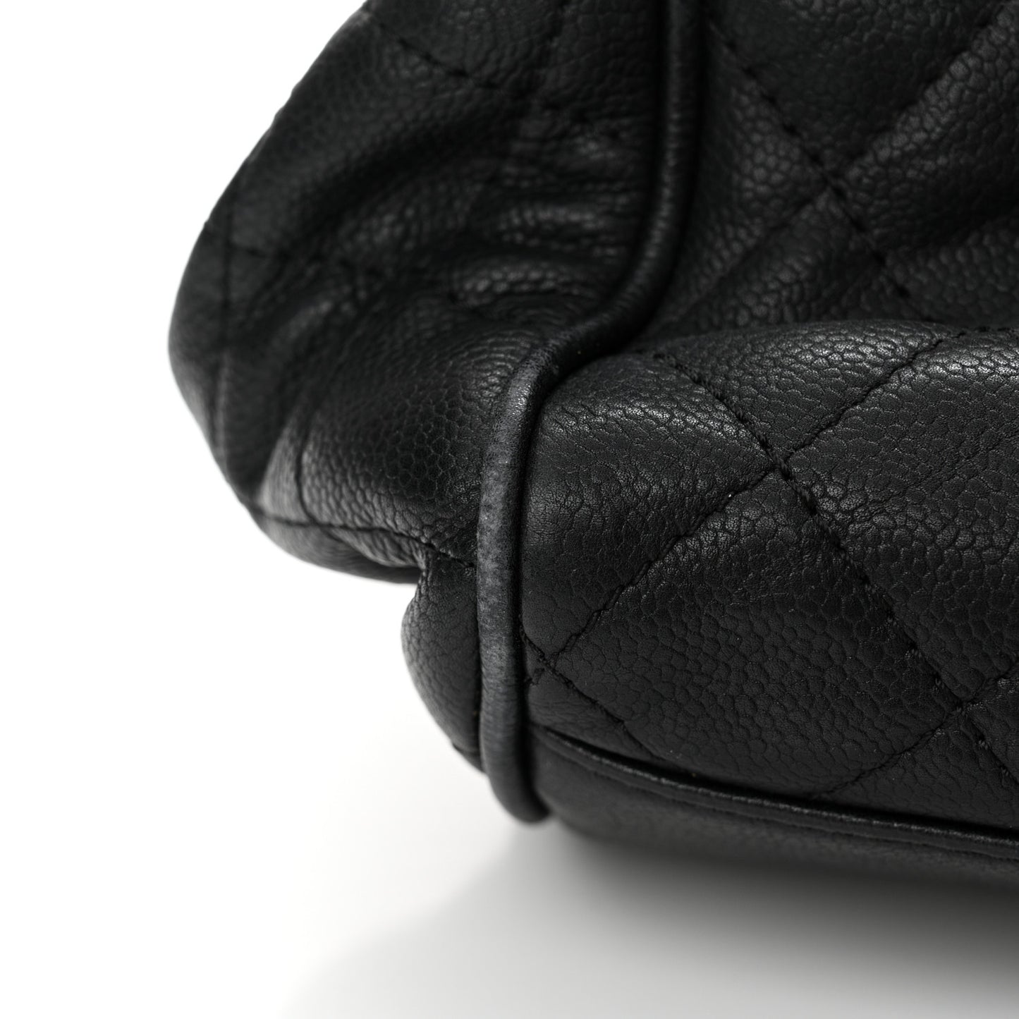 Caviar Quilted Timeless Accordion Flap Black