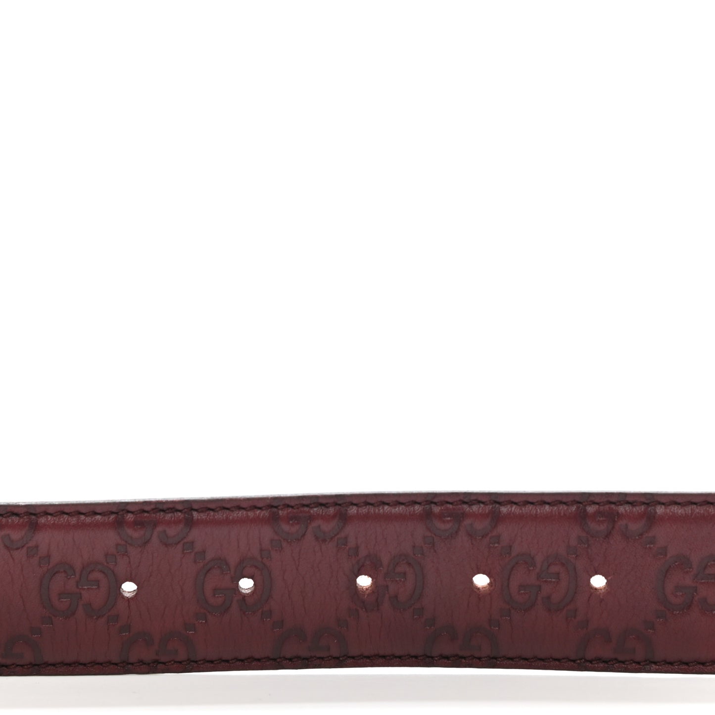 Guccissima Signature Interlocking G 40mm Belt 80 32 Scarlatto