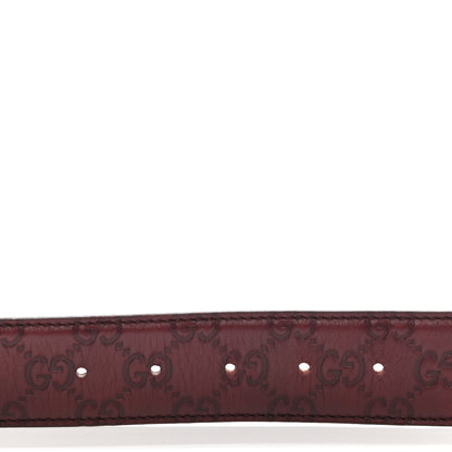 Gucci Guccissima Signature Interlocking G 40mm Belt 80 32 Scarlatto 6 of 6