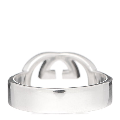 Gucci Sterling Silver Interlocking G Ring 53 6.25 3 of 5