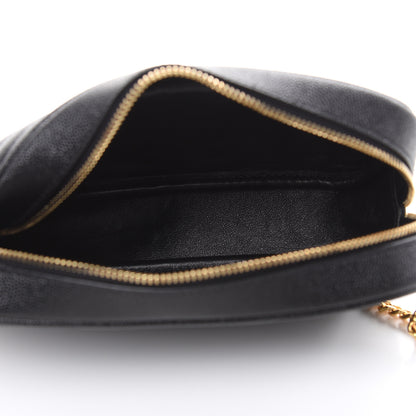 Saint Laurent Grain De Poudre Matelasse Monogram Mini Lou Camera Bag Black 5 of 10