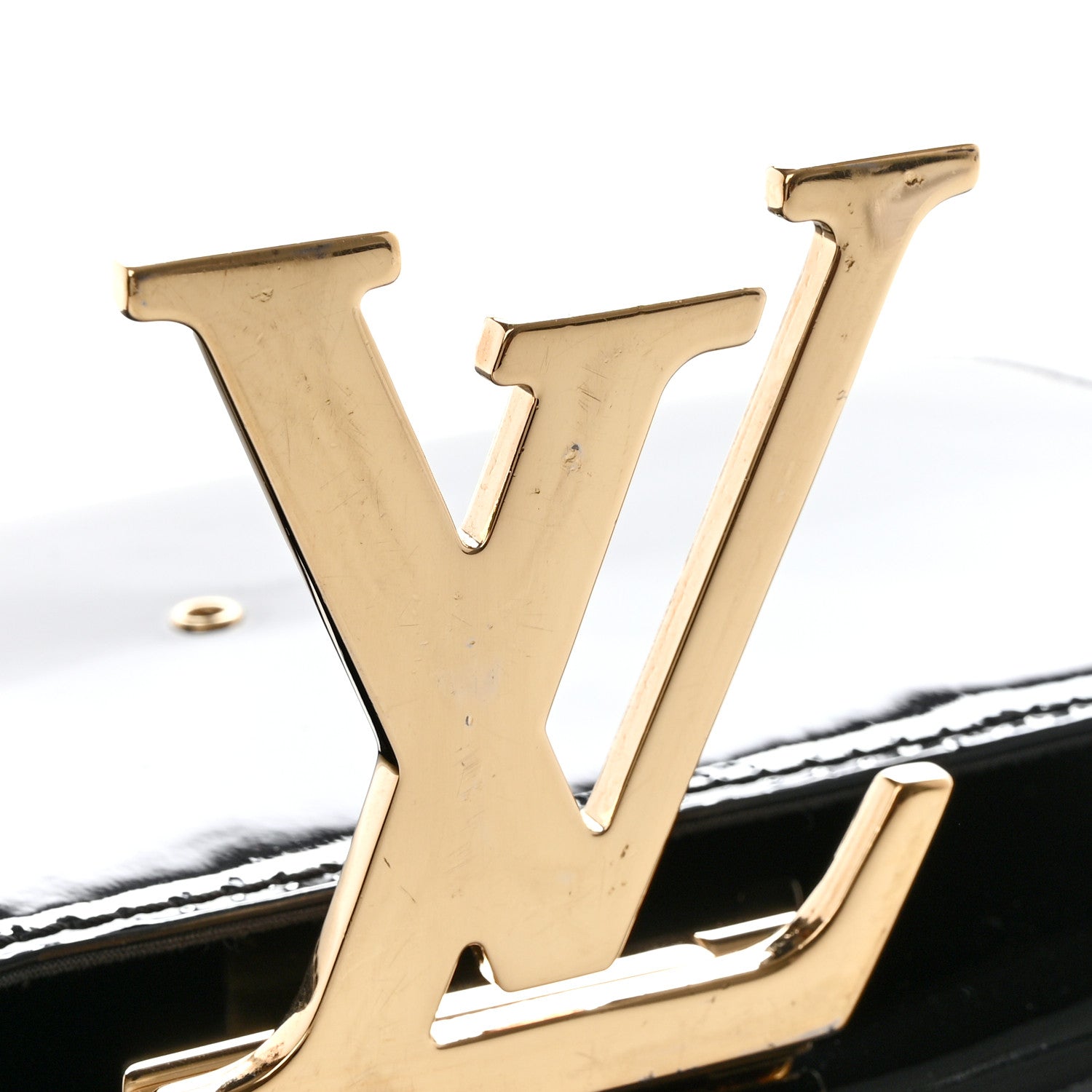 Louis Vuitton Patent Chain Louise MM Black 11 of 11