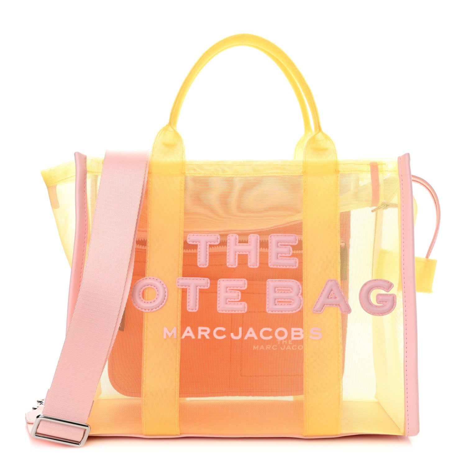 Marc Jacobs Nylon The Mesh Medium Tote Bag Yellow Multicolor 1 of 14