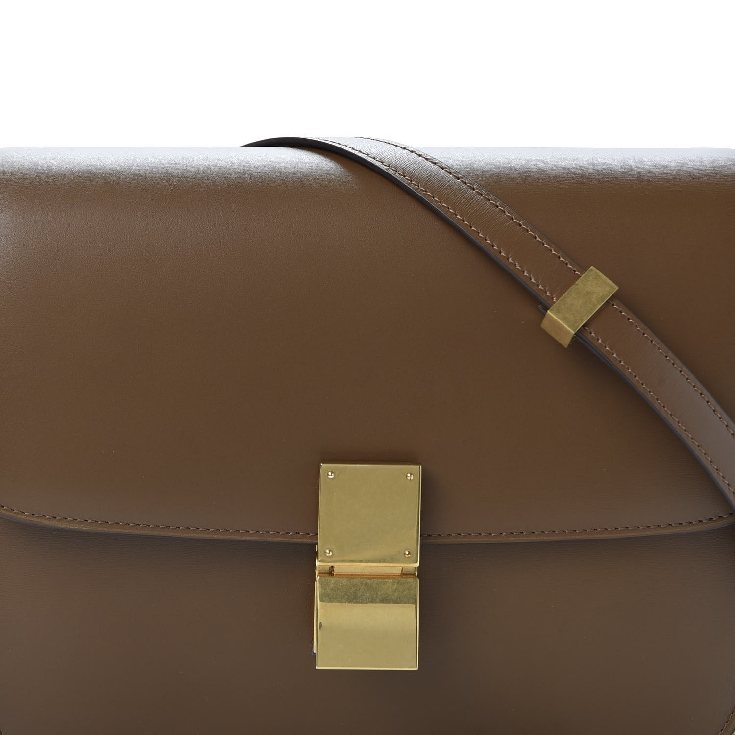 Celine Box Calfskin Medium Classic Box Flap Bag Camel 9 of 9