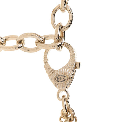 Chanel Pearl Beaded Crystal CC Long Necklace Gold Multi 5 of 6