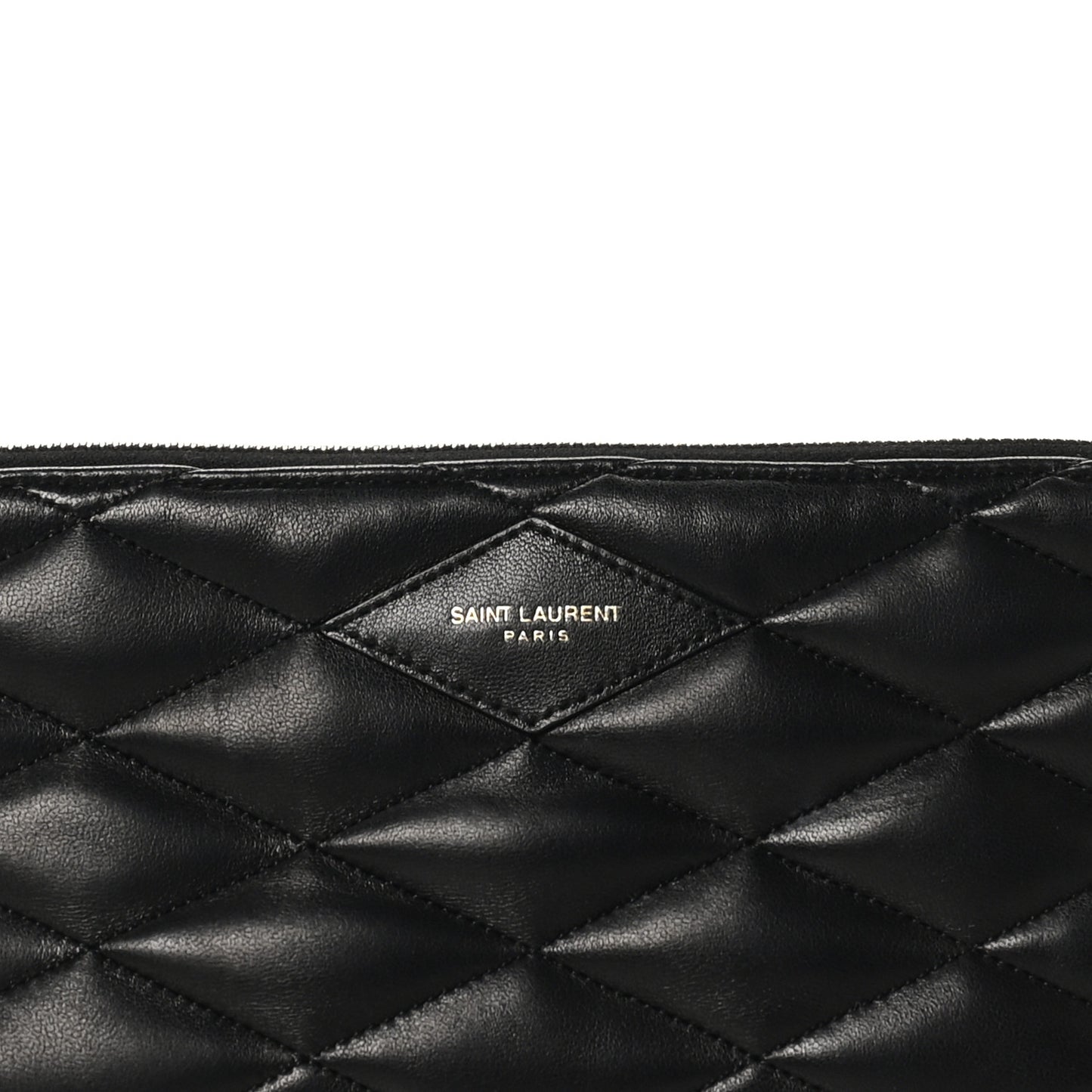 Lambskin Quilted Gaby Zipped Shoulder Bag Black