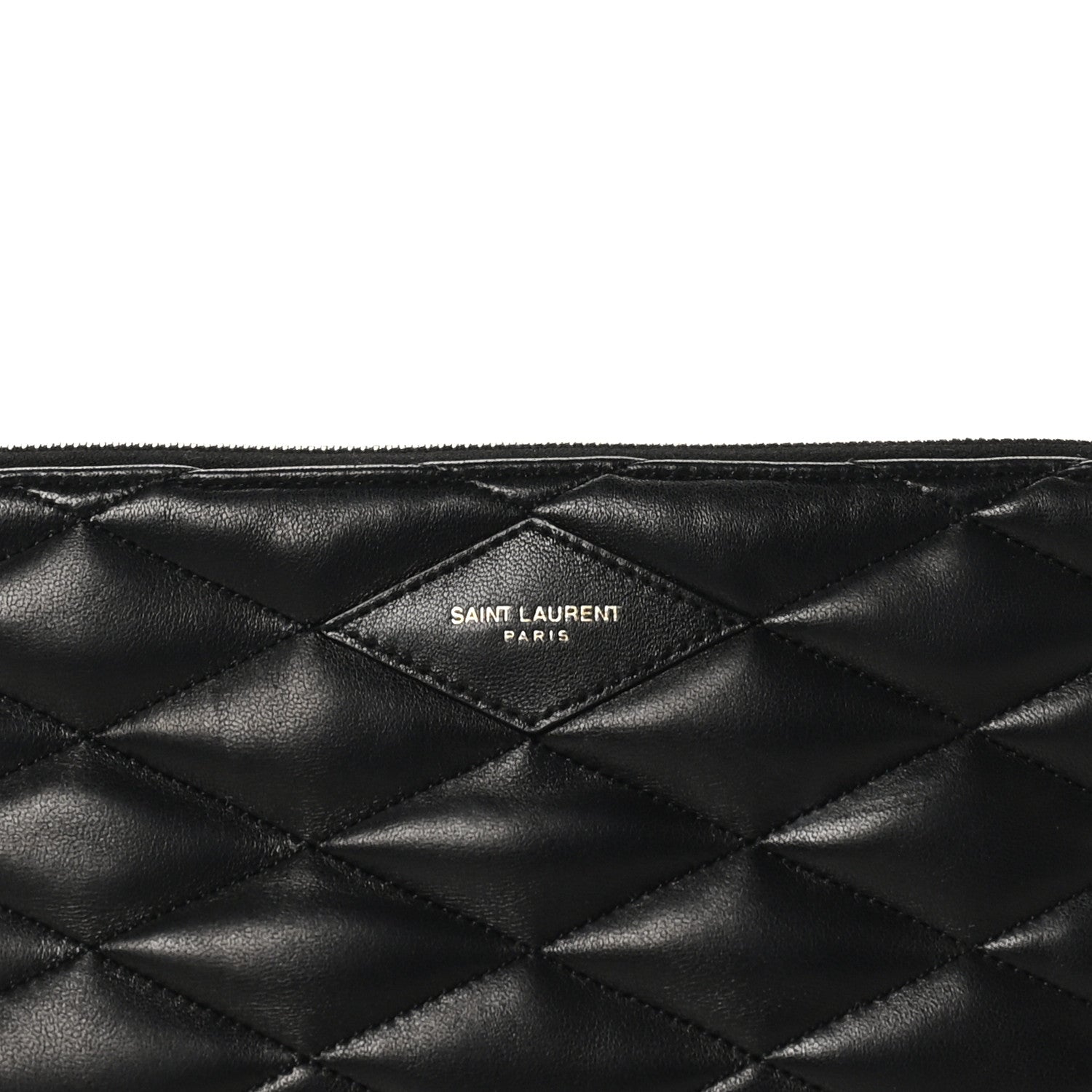 Saint Laurent Lambskin Quilted Gaby Zipped Shoulder Bag Black 8 of 10