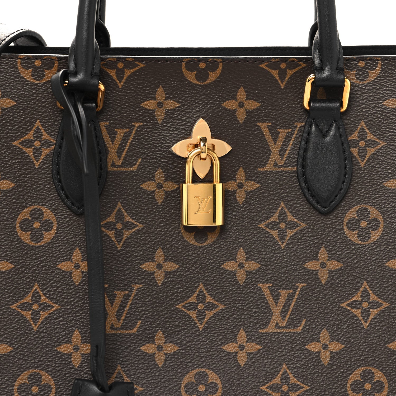 Louis Vuitton Monogram Flower Tote Black 8 of 10