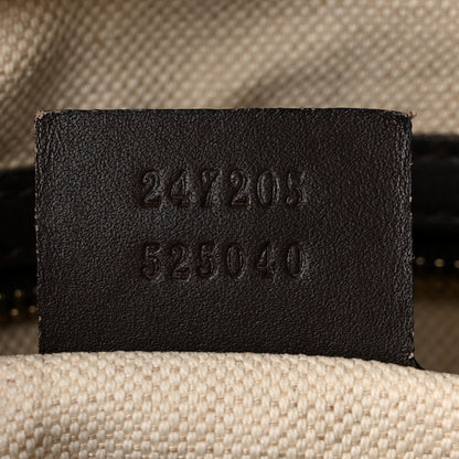 Gucci Monogram Vintage Web Medium Boston Dark Brown 7 of 10