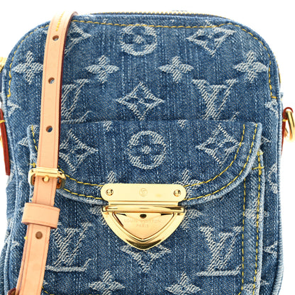 Louis Vuitton Denim Fairfax Pochette Blue 7 of 9