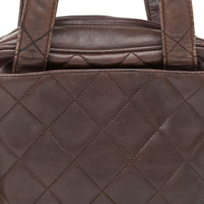 Chanel Lambskin Quilted Shoulder Bag Brown 11 of 27