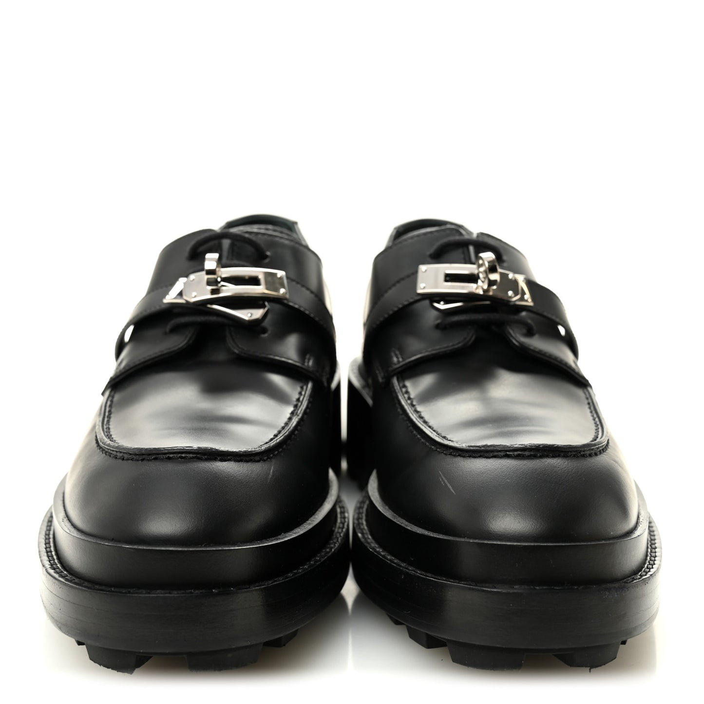 Glossed Calfskin First Oxford 38 Black