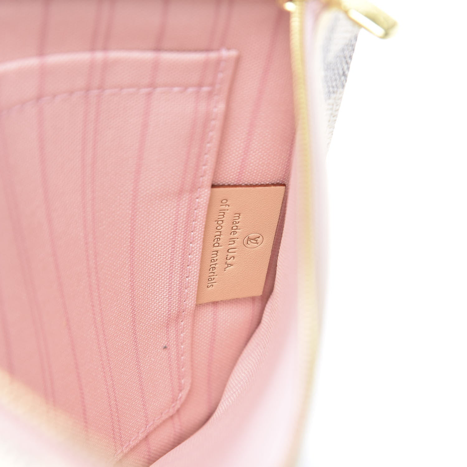 Louis Vuitton Damier Azur Neverfull MM GM Pochette Rose Ballerine 6 of 8
