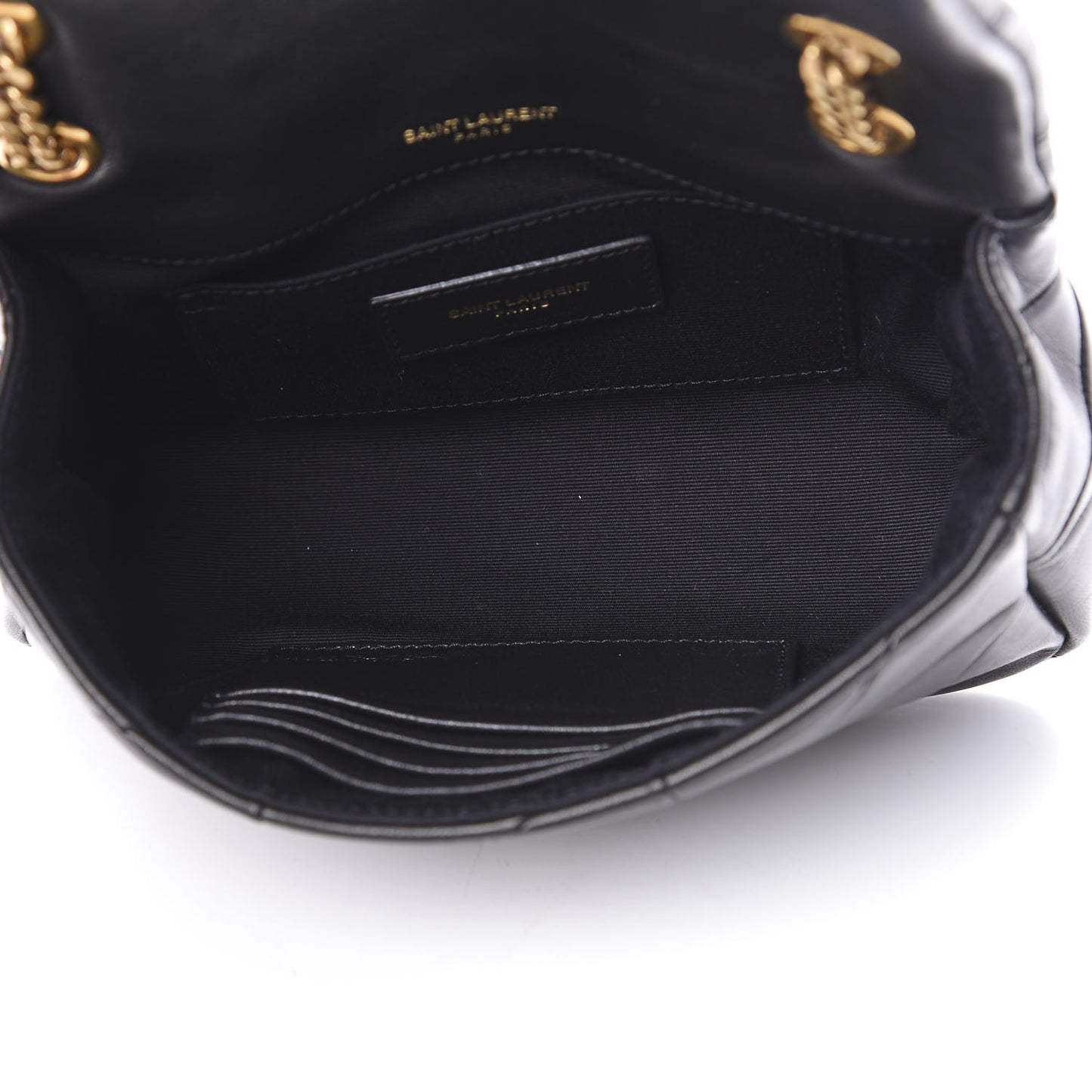 Lambskin Patchwork Monogram Small Jamie Black