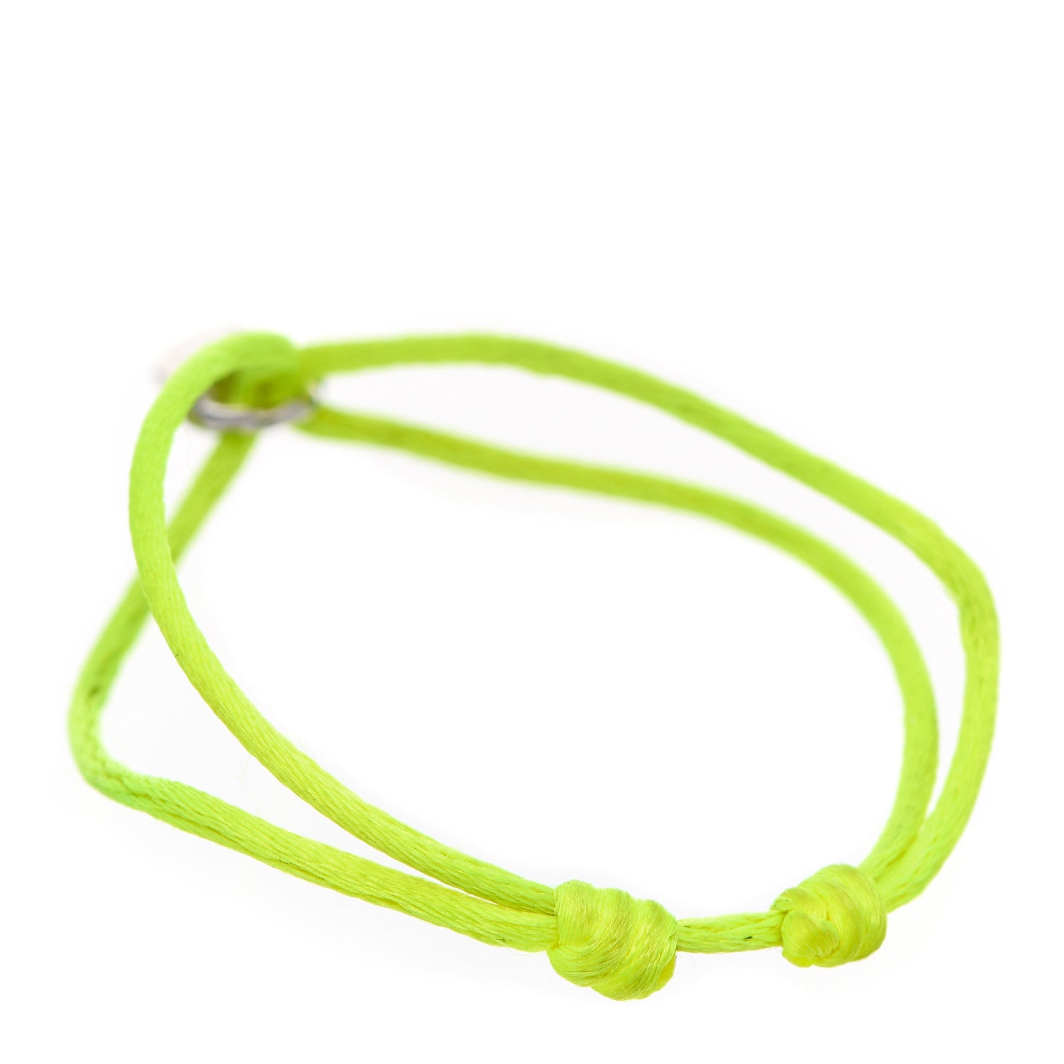 Louis Vuitton X UNICEF Sterling Silver Lockit Bracelet Neon Yellow 3 of 6