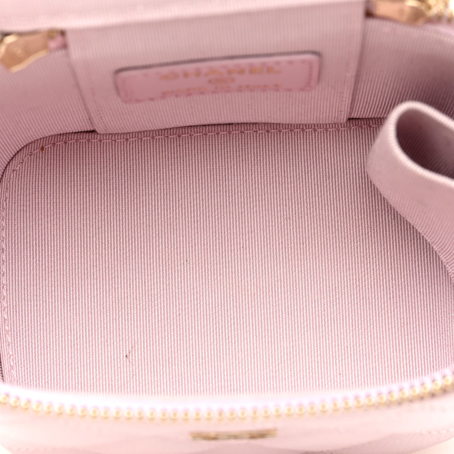 Chanel Caviar Quilted Mini Vanity Case With Chain Light Pink 5 of 10