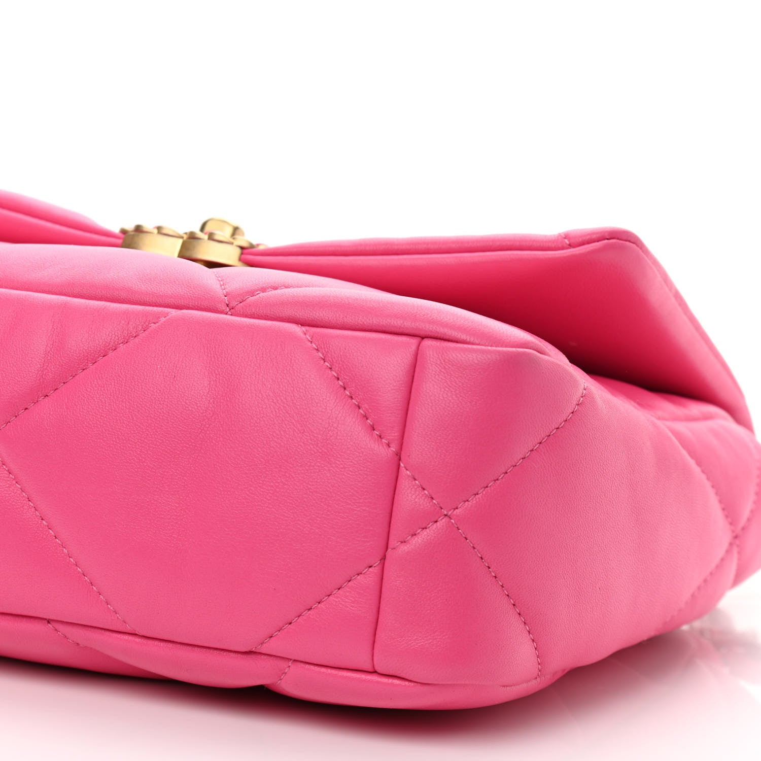 Chanel Lambskin Quilted Medium Chanel 19 Flap Pink 10 of 11