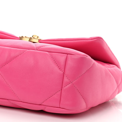 Chanel Lambskin Quilted Medium Chanel 19 Flap Pink 10 of 11