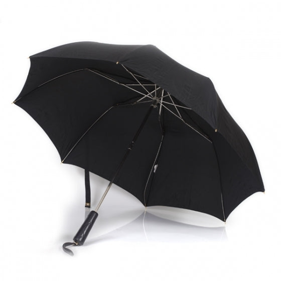 Umbrella w Lambskin Quilted Case Black