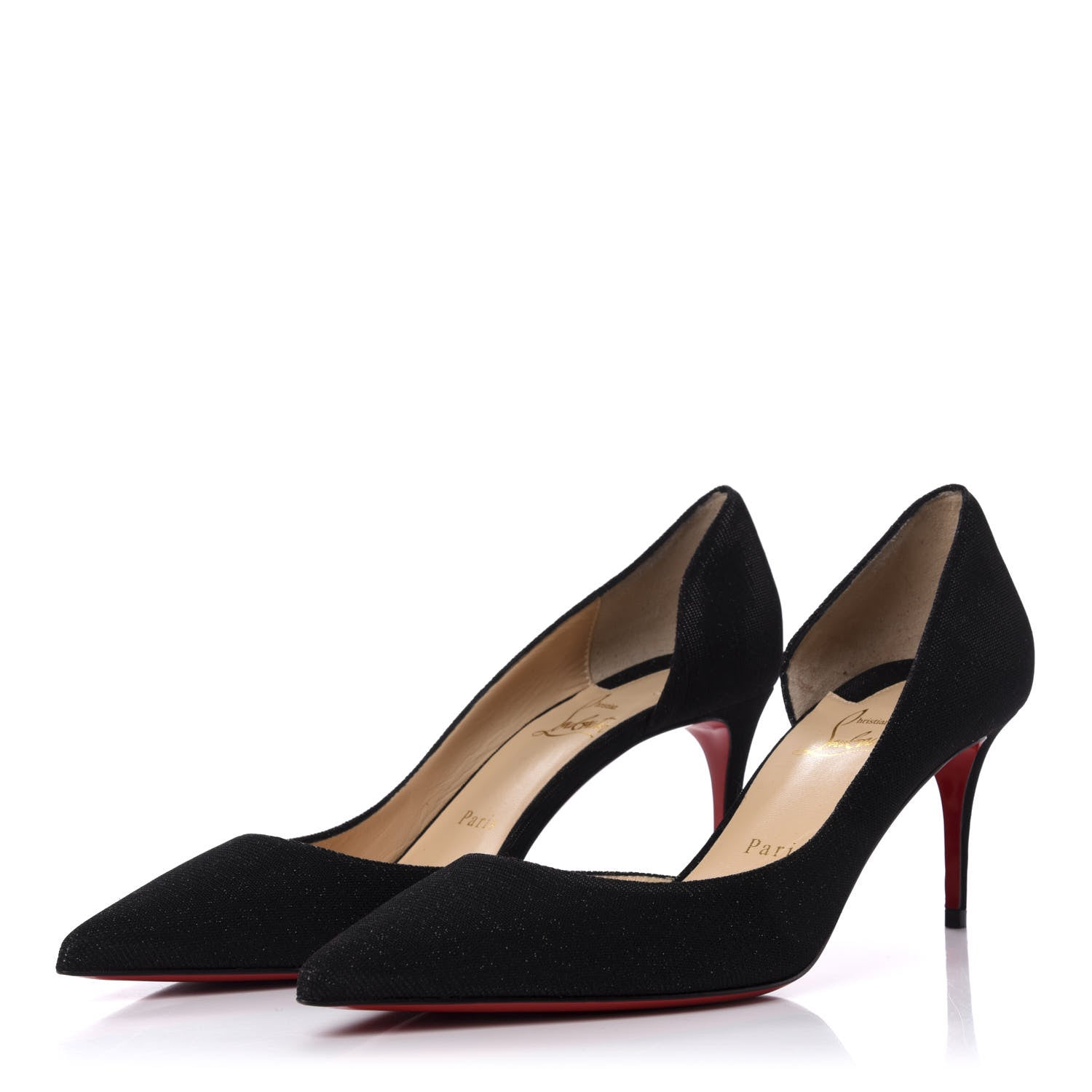 Christian Louboutin Glitter Tennis Iriza 70 Pumps 38.5 Black 3 of 10