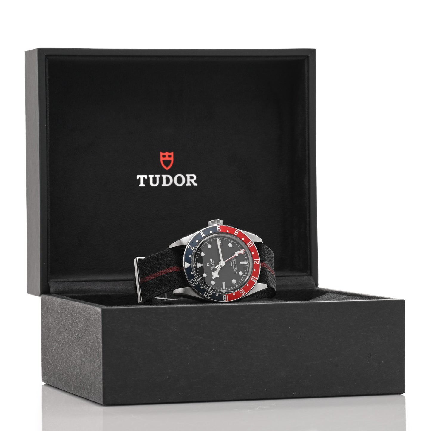 Stainless Steel Fabric 41mm Black Bay GMT Automatic Watch Black 79830RB