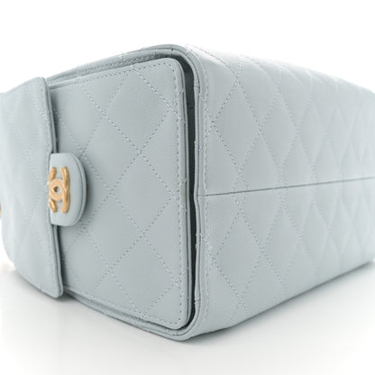 Chanel Caviar Quilted Small Chanel 25 Handbag Light Blue 9 of 10