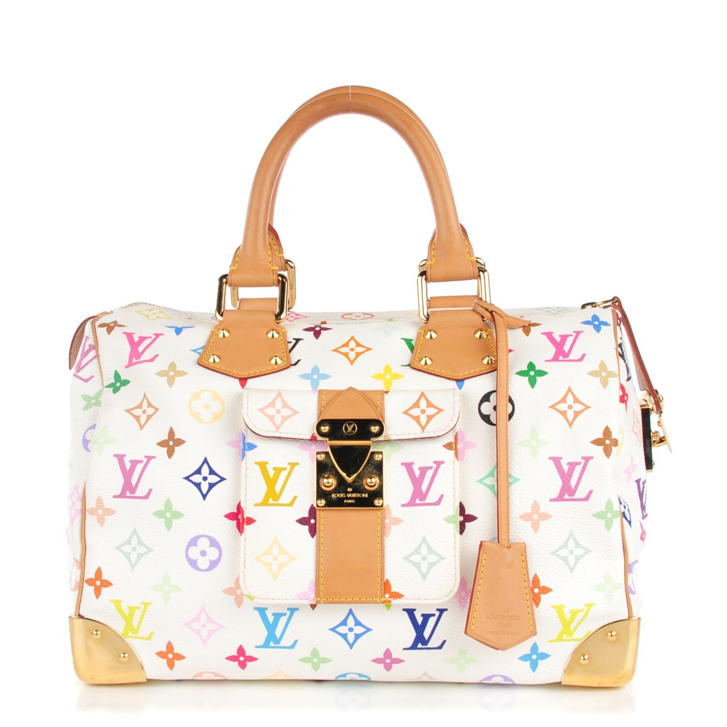 Monogram Multicolor Speedy 30 White