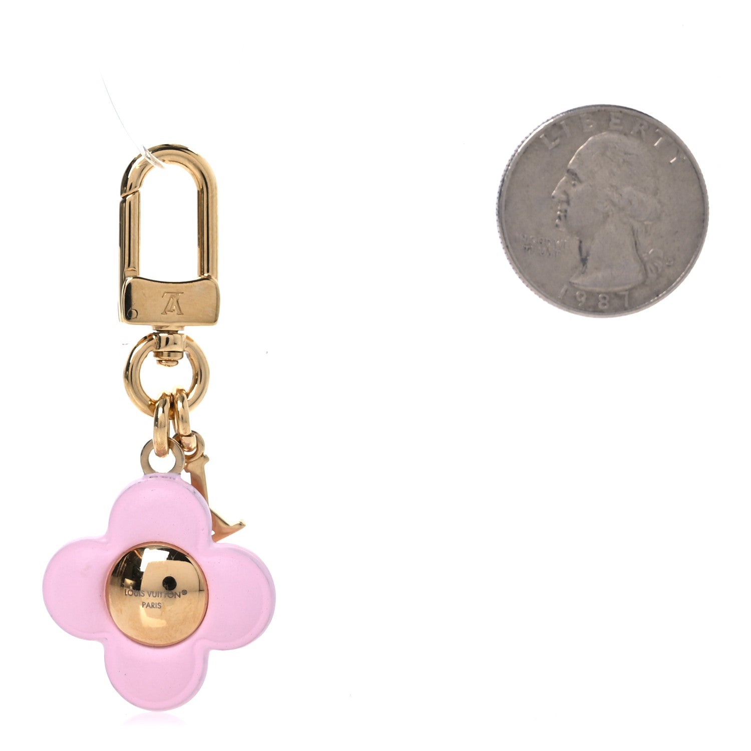 Louis Vuitton Micro Vivienne Bag Charm Key Holder Rose 2 of 4