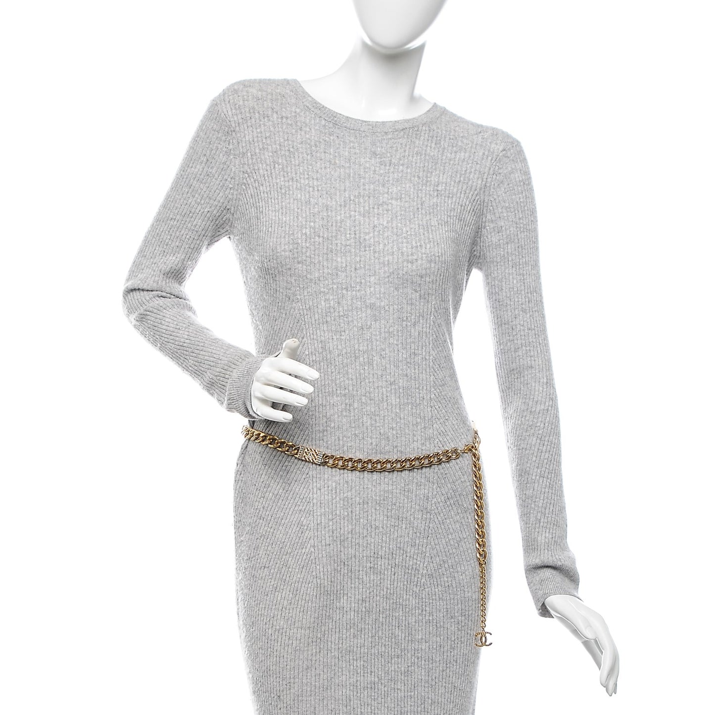 Crystal CC Cuba Chain Belt Gold