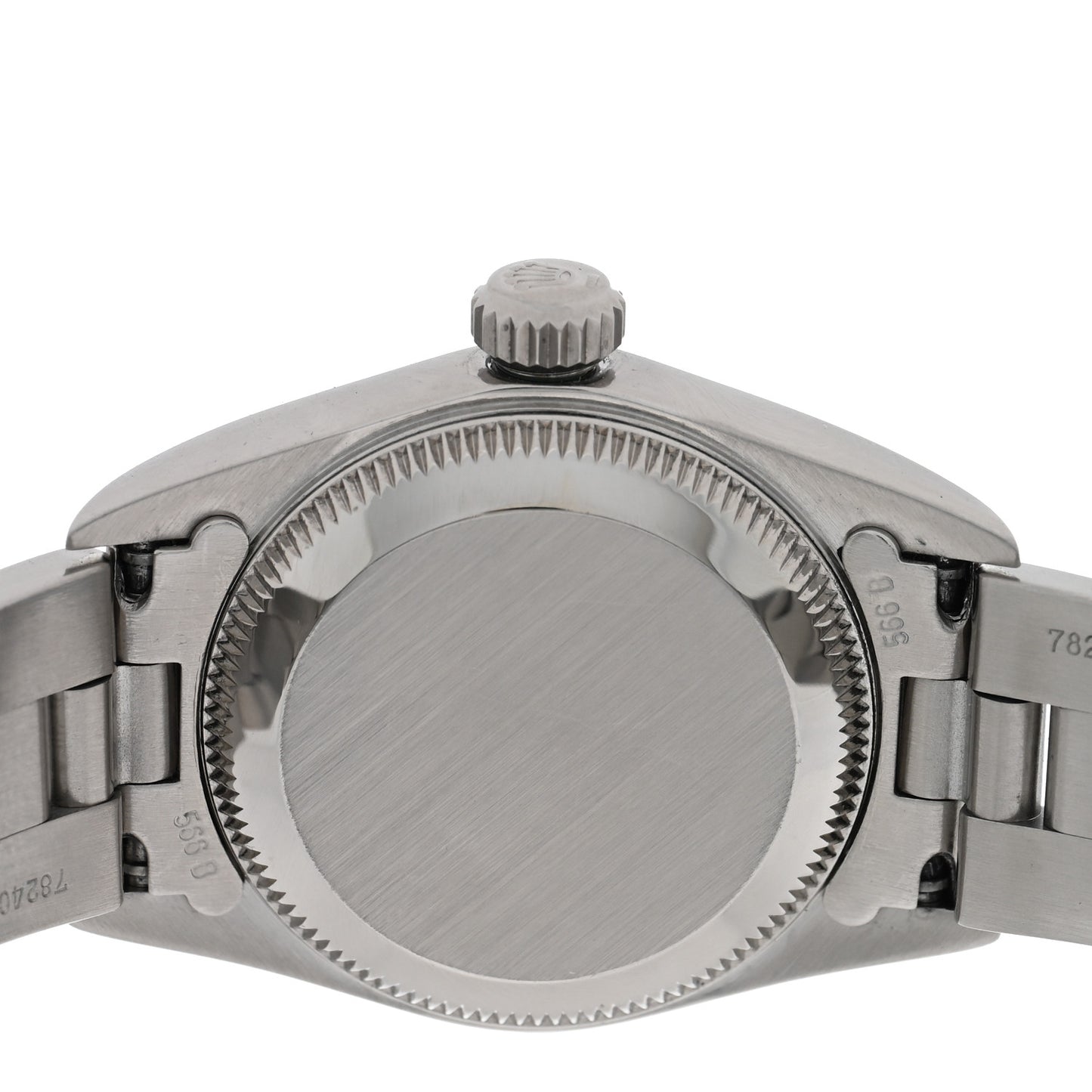 Stainless Steel 18K White Gold 24mm Oyster Perpetual Watch Pink 76094
