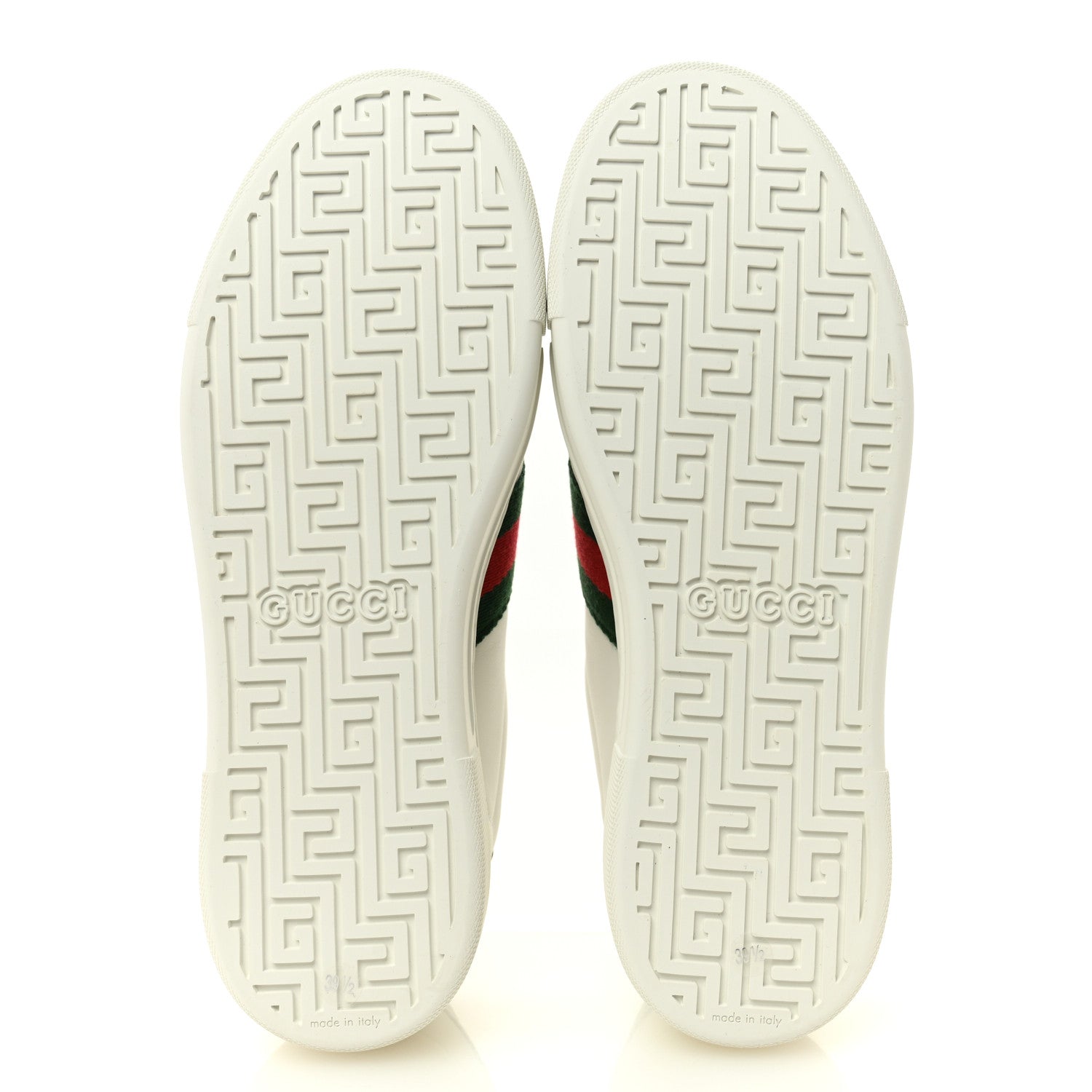 Gucci Ultralight Plume Calfskin Web Womens Ace Platform Sneakers 39.5 White 6 of 10