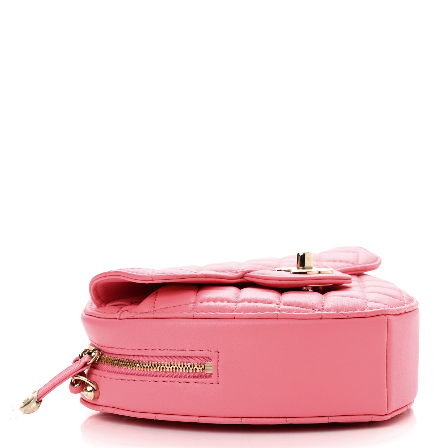 Lambskin Quilted CC In Love Heart Bag Pink