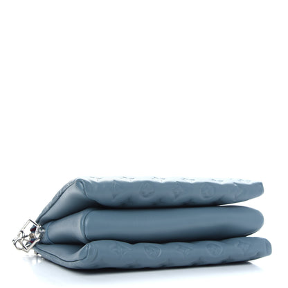 Louis Vuitton Lambskin Embossed Monogram Coussin PM Blue Glacier 4 of 8