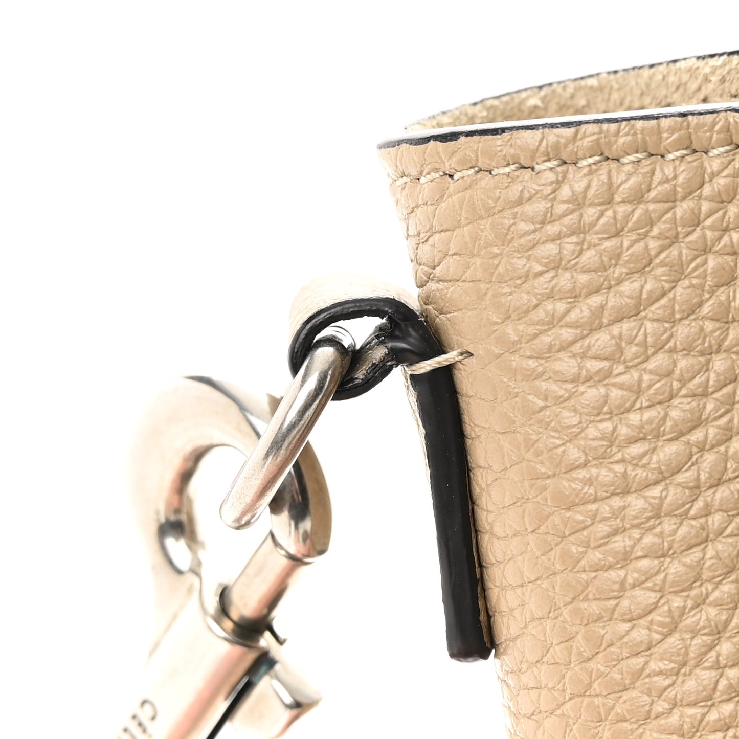 Drummed Calfskin Nano Luggage Dune