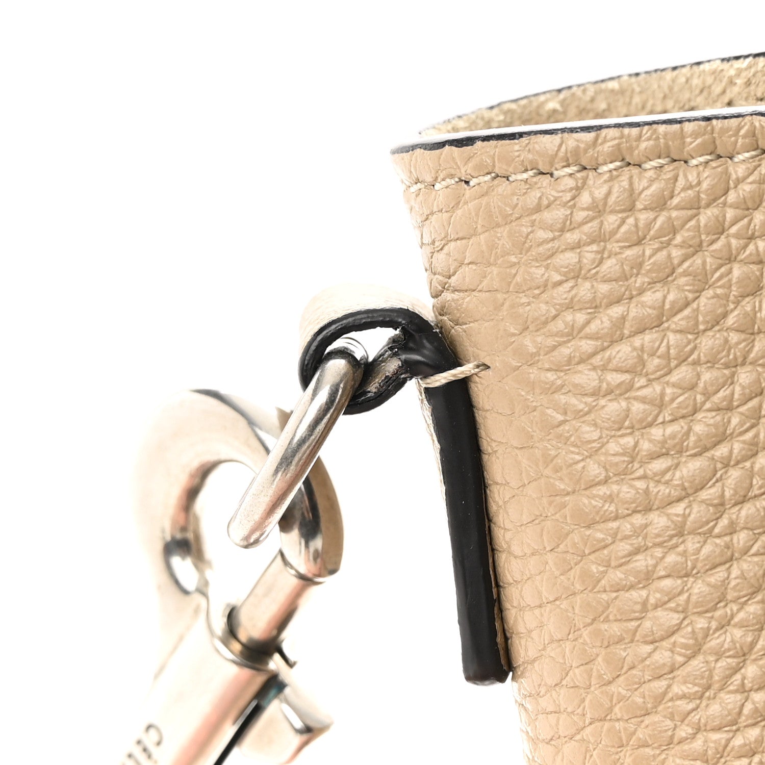 Celine Drummed Calfskin Nano Luggage Dune 13 of 13