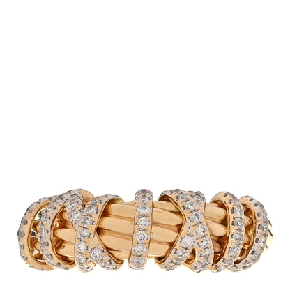David Yurman 18K Yellow Gold Diamond Helena Ring 54 6.75 1 of 6