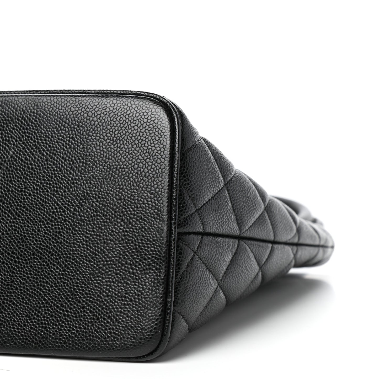 Caviar Quilted Medallion Tote Black