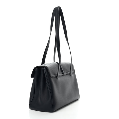 Celine Supple Grained Calfskin Medium Soft 16 Bag Navy Blue 3 of 13