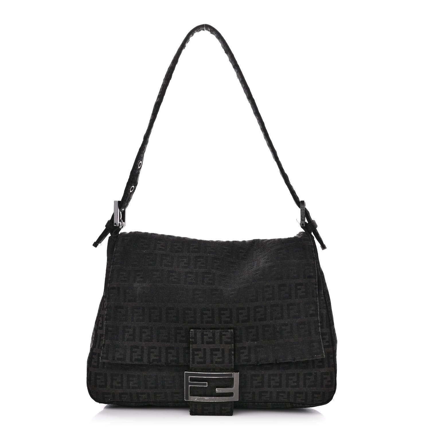 Fendi Zucchino Mama Baguette Black 1 of 19