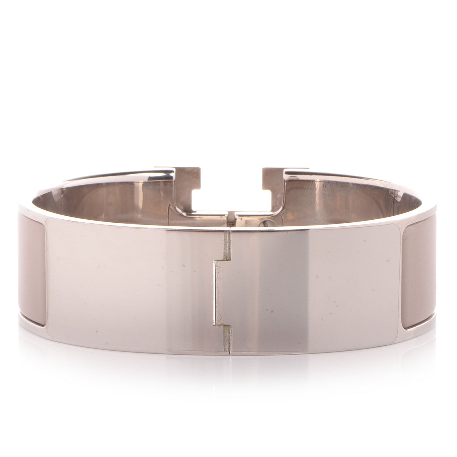 Hermes Enamel Clic Clac H Bracelet Wide GM Marron Glace 4 of 6