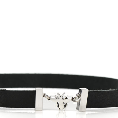 Christian Dior Calfskin Dior Bee Double Necklace Black 4 of 4