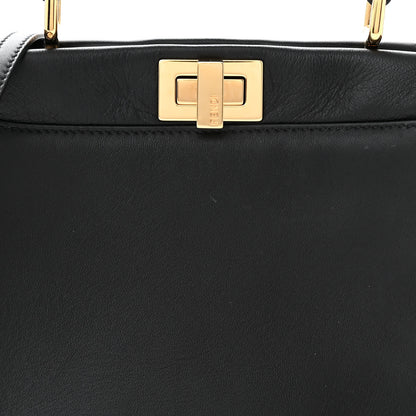 Fendi Nappa Mini Peekaboo Iconic Satchel Black 9 of 11