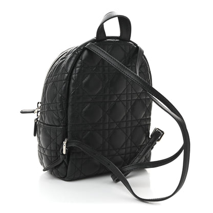 Christian Dior Lambskin Cannage Sequin Bear Mini Backpack Black 3 of 10