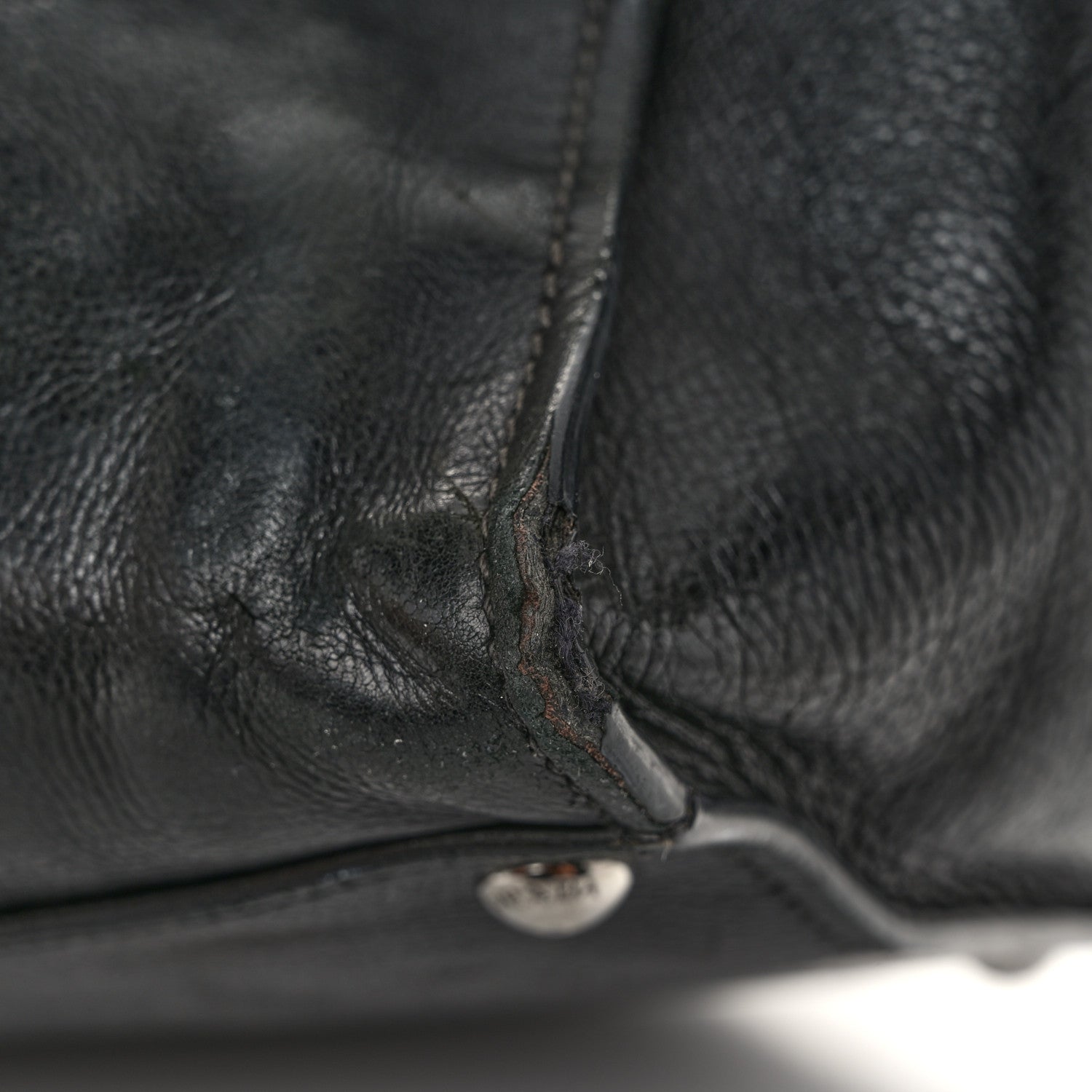 Prada Glace Calf Twin Pocket Tote Black 14 of 16