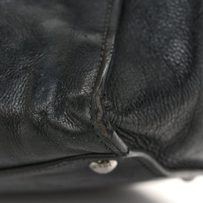 Prada Glace Calf Twin Pocket Tote Black 14 of 16