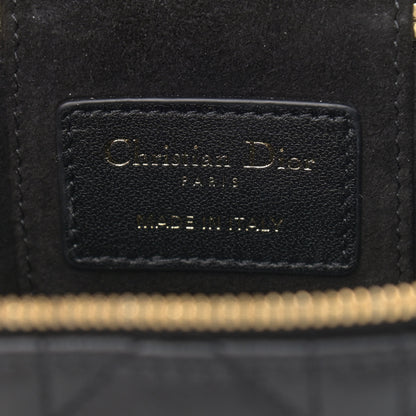 Christian Dior Lambskin Cannage Micro Lady Dior Vanity Case Black 6 of 8