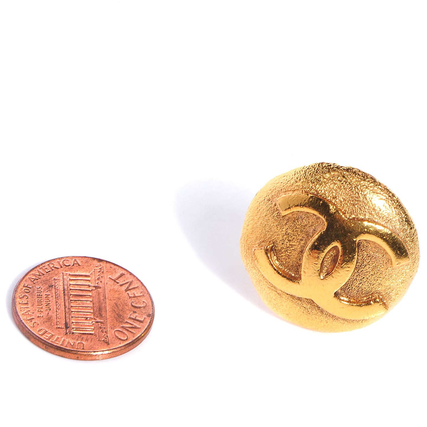 CC Clip On Earrings Gold